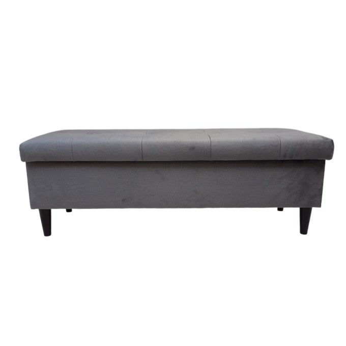 Pufa 100cm ze schowkiem z przeszyciami