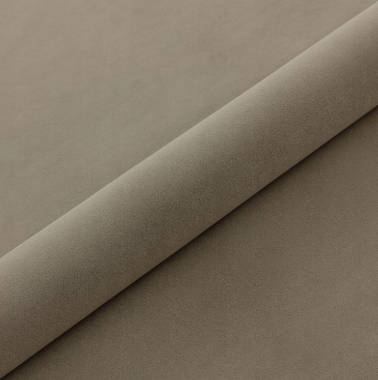 Beżowa pufa 60cm ze schowkiem i przeszyciami - obrazek 4